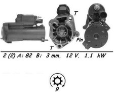 Genuine WAI Starter Motor for