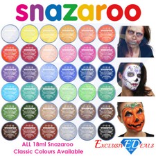 Snazaroo Face Paint & Body Make Up Many Colours Stage Fancy Dress Christmas 18ml