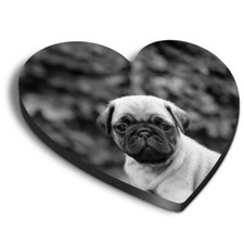 Heart MDF Magnets - BW - Cute