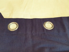 John Lewis Pair of Eyelet Curtains W167 x D182 Navy blue RRP £100 Faded curtain
