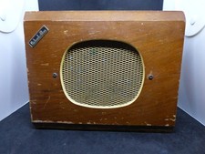Vintage 1950's Richard Allan Baby Bafflette Speaker Wooden Case Untested