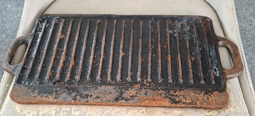 Vintage griddle plate cast - vintage,