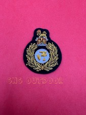 Queen’s Crown Royal Marines Commandos Hand Embroidered Bullion Wire Beret Badge