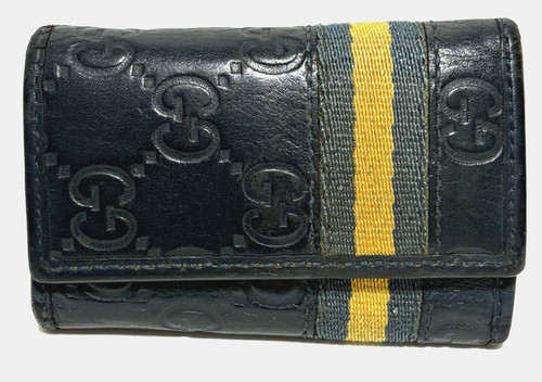 Gucci logo leather ring - leather, 5-ring