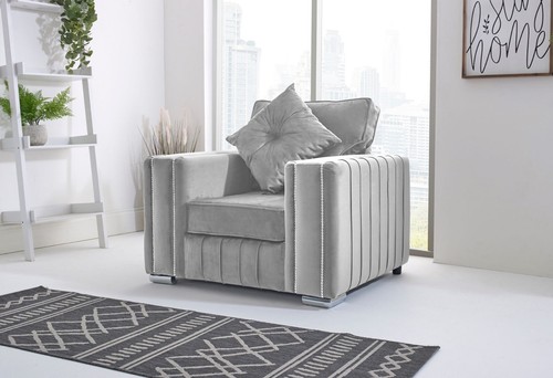 Plush velvet sofa set - plush,
