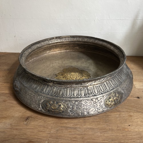 Antique brass embossed design - embossed,