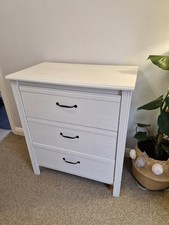 IKEA Hemnes 3-Drawer Chest of Drawers, White (2off)