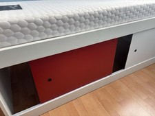 Shorty Size Cabin Bed with Under  Bed Storage With Sliding Doors. No Mattress.