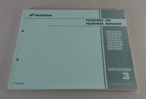 Parts catalogue honda quad - parts,