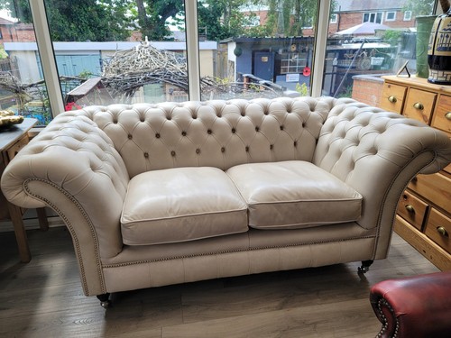Chesterfield leather sofa - chesterfield,