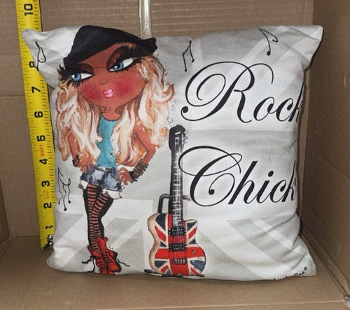 Rock chick london mini pillow - london,