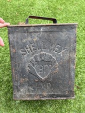 Vintage SHELL MEX & BP 2 Gallon Petrol Can Restored Vintage Style Very Nice