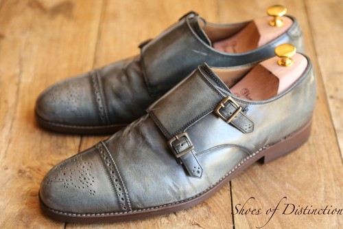 Grenson grey leather brass - grey,