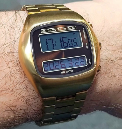 Digital led watch - led, steampunk