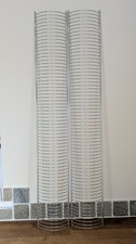 2 metal wire CD rack towers parts to make your own 130 CD capacity