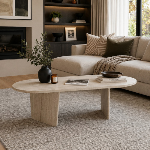 Coffee table 130cm large - coffee,