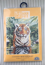Tiger Pool Cross Stitch Kit by