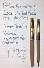 Parker 51 Cocoa Set With Gold
