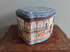 Printed Vintage Toffee Sweets Biscuits Tea Tin The Derwent Mill Colourful Design