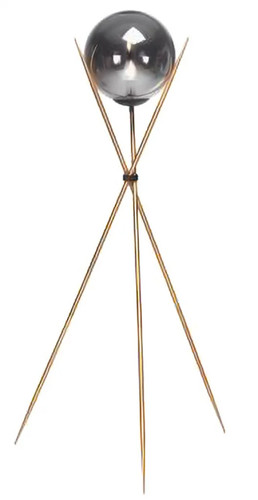 Lamp base black akron floor - akron,