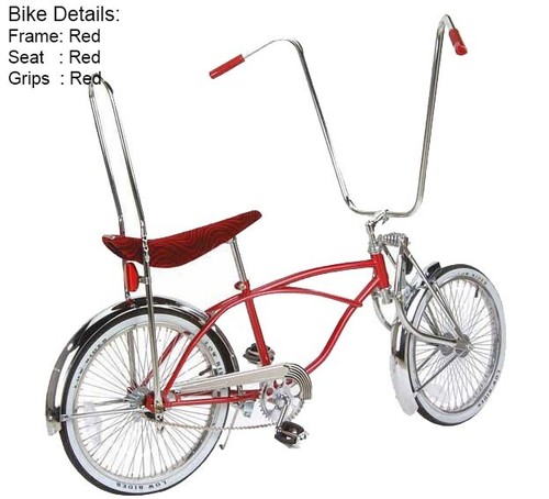 Lowrider red bike 72 - 20",
