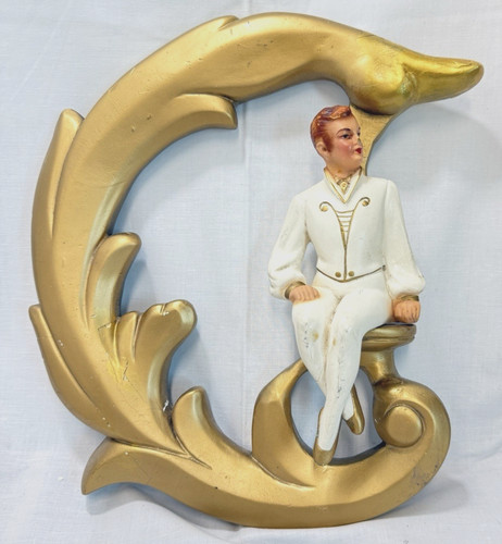 Vintage deco rare chalk - deco,