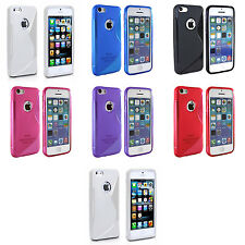 Case For Apple iPhone 4 4s S-Line Silicone Gel Skin Shockproof Phone Cover 