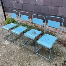 4 x Vintage Indonesian Blue