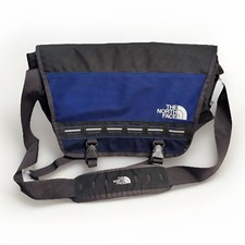 The North Face Shifty Messenger Bag Blue Black Laptop Shoulder Commuter TNF