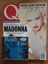 Q MAGAZINE with Sealed CD Dec 94 Madonna Shane McGowan Clash Blur Cobain (VG)