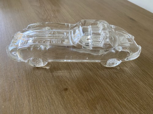 Glass car ornament very good - -,