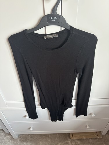 Primark black ribbed long - black,