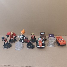 Full Disney Infinity Play Sets Cars + Incredibles Figures & Crystals