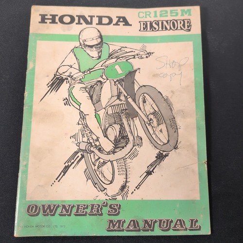 Honda owners manual cr125m - owners,