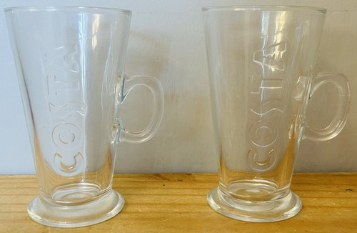 Costa coffee glass latte - costa,