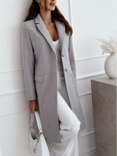 Womens long coat - ladies, single
