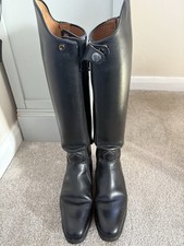 Konig Black Leather Dressage Boots, Size 5