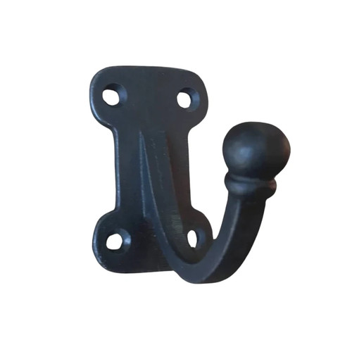 Hook black cast iron coat - cast,