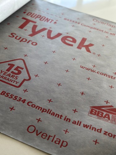 New bba approved tyvek - new, supro