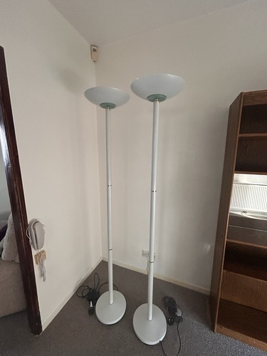 Pair white lighter floor - pair,