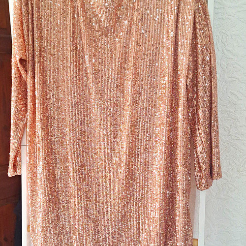 Asos design pink sequin - asos, v-neck