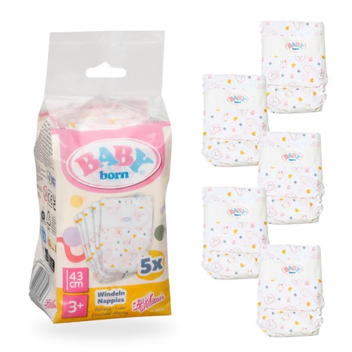 Doll nappies pack reusable - doll,