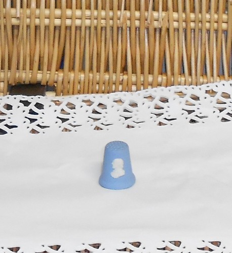 Wedgwood blue thimble - wedgwood,