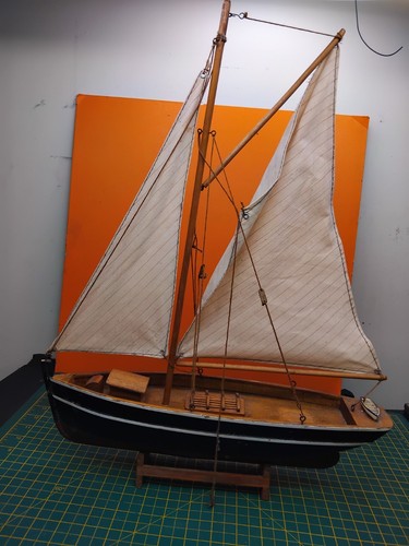 Wooden sailboat model - wooden, ship