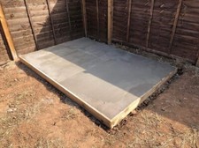 Concrete shed bases - shed,