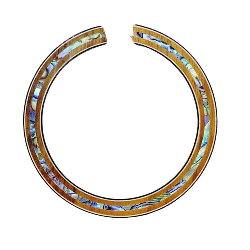 Koa abalone ukulele rosette - 2x,