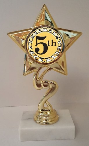 5th place trophy tall - trophy,