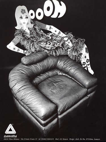 1969 zanotta oooh chair - zanotta:,