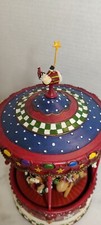 JCPENNEY Santa's Helper Musical Carousel here comes Santa Claus Christmas Holida
