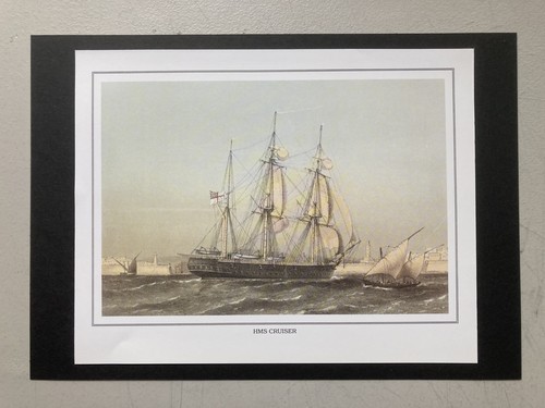 Naval print hms cruiser - naval,